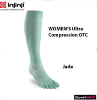 ถุงเท้า injinji ถุงเท้าวิ่ง ถุงเท้ากีฬา ULTRA COMPRESSION OTC JADE ถุงเท้ายาว / ถุงเท้า 5 นิ้ว ถุงเท้าแยกนิ้ว สีเขียว ของแท้