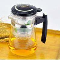 ℗ The new elegant cup heat-resistant glass teapot teacup filter glory standard rotating water overflow tea art