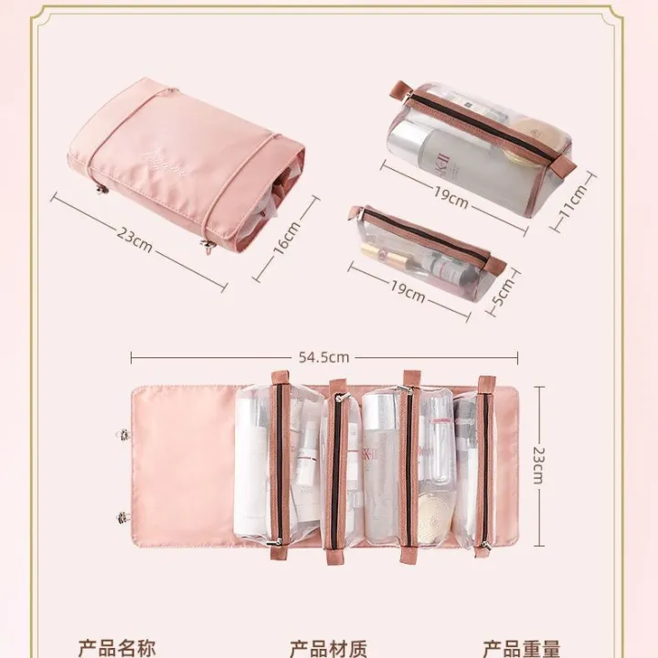 high-end-muji-korean-version-of-the-cosmetic-bag-portable-large-capacity-travel-toiletry-bag-detachable-carry-on-makeup-eyebrow-pencil-storage-bag