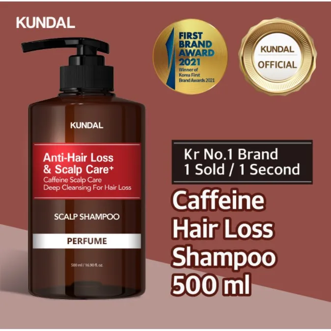 KUNDAL AntiHair Loss Scalp Care+ Shampoo 500ml คาเฟอีนสคัลพ์แคร์ดีพคลี