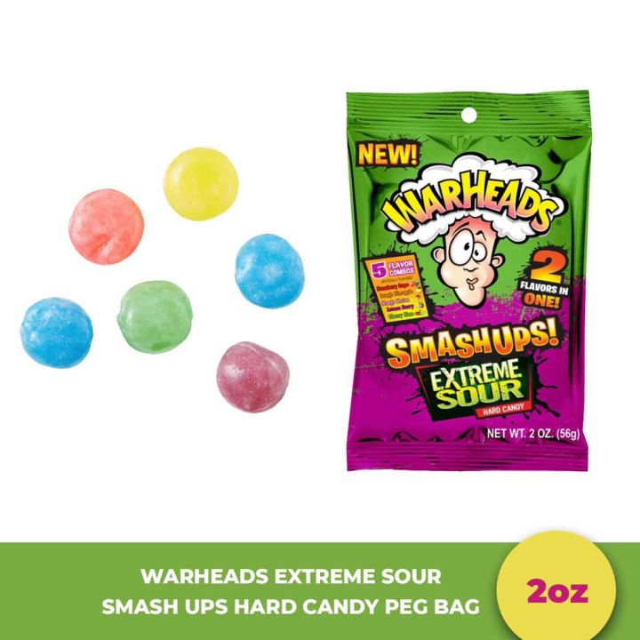 Warheads Extreme Sour Smash Ups Hard Candy Peg Bag 2oz Lazada Ph 