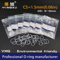 10PCS O Ring Seal ปะเก็นความหนา CS1.5mm OD14/14.5/15/16/17/18 /19/20*1.5 มม.ยางซิลิโคนฉนวนกันน้ำเครื่องซักผ้า Nontoxi-sharse385