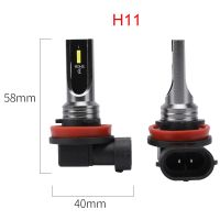 H8 HB4 Led H11 2ชิ้นโคมไฟไฟตัดหมอก9006 9005ชิป1860รถสีขาว16000LM 6000K ไฟ Led รถยนต์ไฟเดย์ไลท์ขับรถ12V 24V