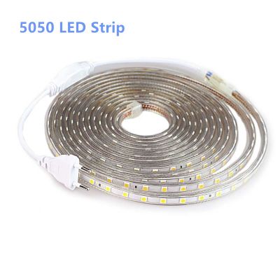 แถบไฟ LED SMD 5050 AC 220 V กลางแจ้งกันน้ำ220 V 5050 220 V แถบไฟ LED 220 V SMD แถบไฟ LED แถบไฟ1M 2M 5M 10M 20M 25M 220 V