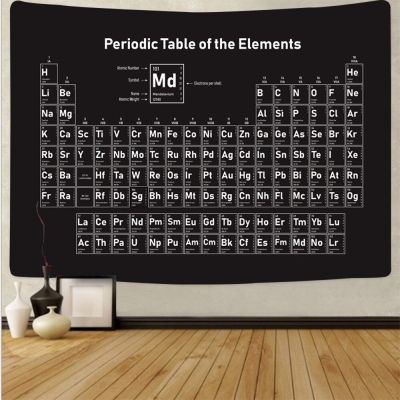 Tapestry Periodic Table Chemistry Wall Hanging Science Wall Art Decor Home Decor