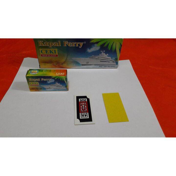 1 set Kad Ceki Kapal FERRY Boat Ceki Card / Yellow Card | Lazada