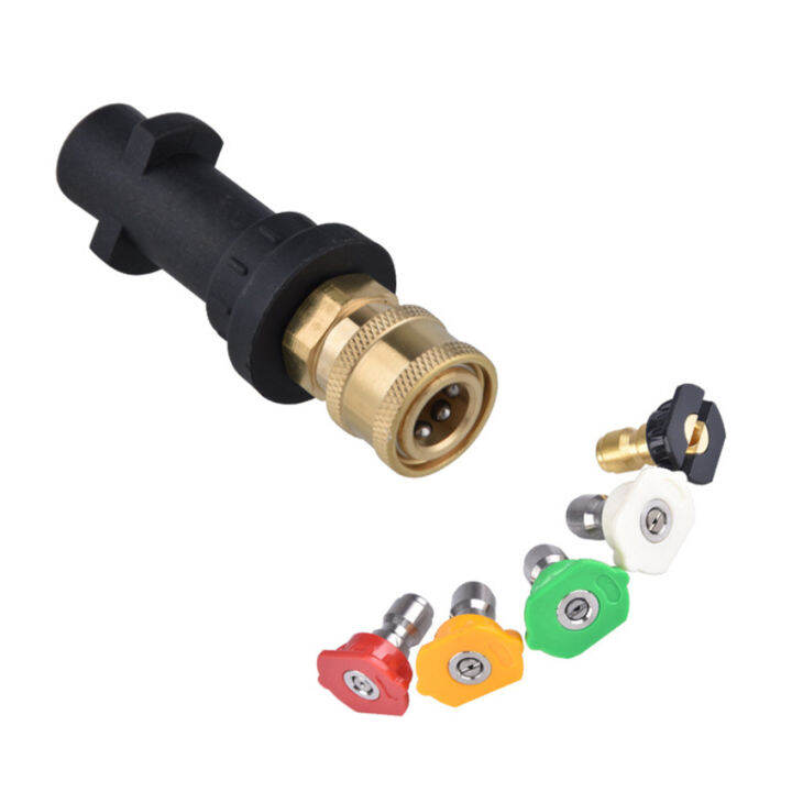 Pressure Washer Nozzle + Adapter for 1/4'' K Series Quick Connect