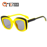 New Color Matching Hip Hop Cool Trendy Men And Women Sun Glasses Versatile Casual Temperament Funny Sunglasses 9590