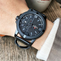 Relogio Masculino Men’s Watches Top Luxury Brand NAVIFORCE Sport Quartz Clock Men Leather Waterproof Date Analog Male Wristwatch