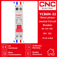 LIG CNC MCB YCB6N-32 1P + N วงจรเบรกเกอร์ขนาดเล็กสวิตช์แอร์ Short Circui ป้องกันโอเวอร์โหลด6A 10A 16A 20A 32A 25A