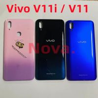 Back Case For Vivo V11 V11i Battery Cover Rear Housing With Camera Lens Power Volume Button Phone Part
