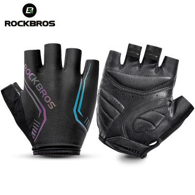 ROCKBROS MTB Road Male Cycling s High Reflective Ant-slip Shockproof Fingerless s For Bicycle Motorcycle Accessories