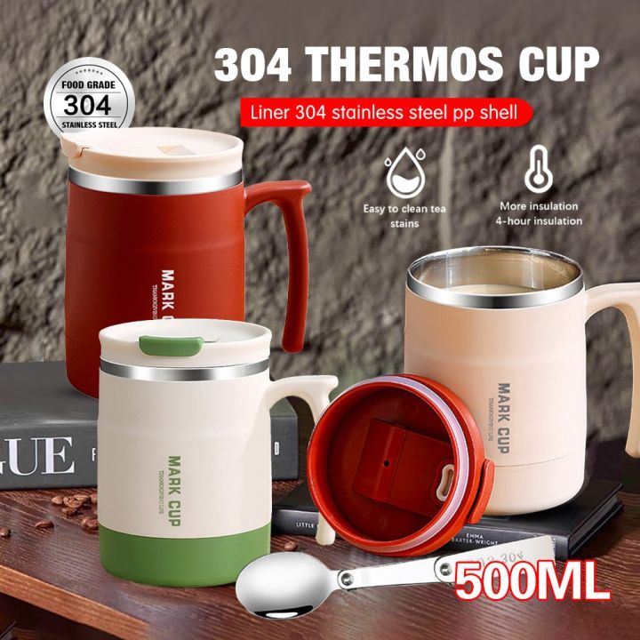 380ml/500ml Coffee Mugs 304 Stainless Steel Hot Cold Thermal