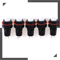 WonderfulBuyinge 5pcs Self-RESET PUSH button SWITCH 10mm self RETURN สวิทช์ปุ่มกดอัตโนมัติ