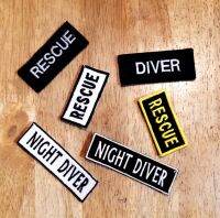 Tec40 Velcro Patch Armband อาร์มตีนตุ๊กแก RESCUE DIVER NIGHT DIVER Made in THAILAND