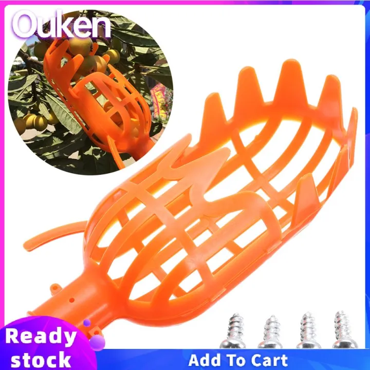 Ouken Plastic Fruit Picker Harvesting Picker Head Fruit Picking Basket