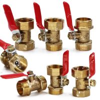 1PCS 1/2 Female x Male Thread Mini Brass Ball Valve Hose Adapter Quick Connector Connect Repair Irrigation Stop Water Shut Off