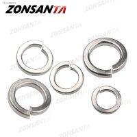 ℗▥ ZONSANTA A2 304 Stainless Steel Split Spring Lock Washer locking Elastic Gasket M1.6 M2 M2.5 M3 M4 M5 M6 M8 M10 M12 M16 M20 GB93