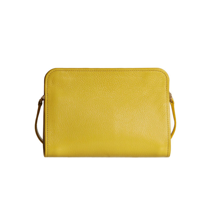 oval-cross-body-กระเป๋าสะพายข้างหนังแท้-ใบเล็ก-หนังแท้-yellow-gray