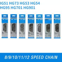 จักรยาน Shimano เชน8/9/10/11/12สปีด HG54 HG95 HG701 HG601 8V 9V 10V 11V 12V ห่วงโซ่ MTB 128L 116Links จักรยานภูเขา