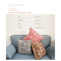 Globalhouse- COZY หมอนอิง ขนาด 43×43×8ซม. CY29 สีน้ำตาล