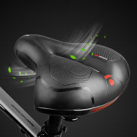 Breathable Bike Saddle Big Butt Cushion Leather Surface Seat Mountain Bicycle Shock Absorbing Hollow Cushion Bicycle Accessories