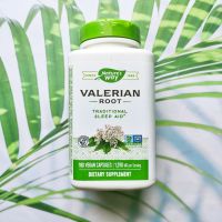 วาเลอเรี่ยน Valerian Root 530mg 180 Vegetarian Capsules (Natures Way®)