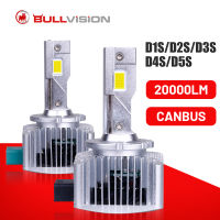 D2S D3S D1S LED Bulb Replacement HID Original Plug &amp; Play D2R D4S D4R D5S D8S Mini 1:1 Auto Headlight 6000K 20000LM Car LED Lamp