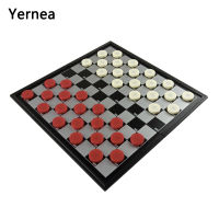 Yernea New Checkers Game Set High-quality Magnetic Checkers Folding Checkerboard 25*25 CM Chessboard 40 Checkers Pieces