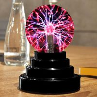 ✕☫ Plasma Lamp Novelty Touch Sensor Night Light Magic Childrens Ball Lamp LED Crystal Bedroom Nightlight Birthday Christmas Gifts