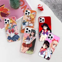 FX-133 Sailor Moon Sakura Silicon อ่อนนุ่ม Clear เคสโทรศัพท์ Samsung Galaxy Note J2 J5 J6 9 J8 J7 S9 J4 8 S8 S7 A6 10 Edge Plus Core Plus Lite Prime