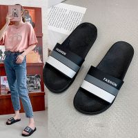 Han edition contracted wear slippers men occupy the couples set foot inside and outside leisure cool slippers female tide joker flat