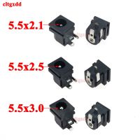 ✼ 5pcs/lot PCB Mount 5.5 x 2.1/2.5 3.0 mm Female DC Power Jack Plug Socket Connector DC005 Black 5.5x2.1/2.5/3.0MM