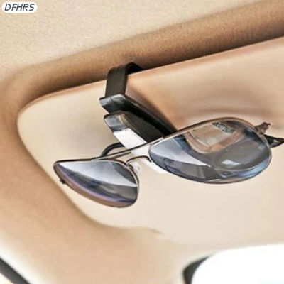 DFHRS ที่วางคลิปหนีบแว่นตากันแดดในกระบังแสงอุปกรณ์บังแดดรถที่จัดระเบียบสายไฟแบบหนีบคู่กระบังแสงอเนกประสงค์