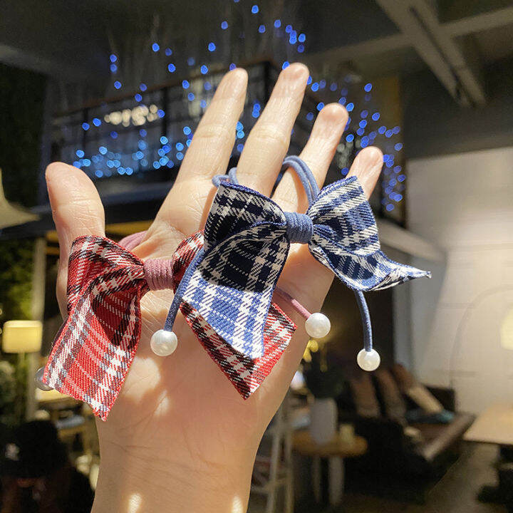 British style Fabric Bowknot Pearl Elastic Hair Rope Hair Tie Hair Accessories | Lazada British style Fabric Bowknot Pearl Elastic Hair Rope Hair Tie Hair Accessories | Lazada