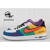 [COD]【 AC109】Rready 2สี! Nik Air Force 1 What The La AF1 Los Angeles New York CT1117-100แฟชั่นผู้หญิงผู้ชาย Uni รองเท้าผ้าใบ