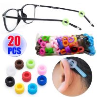 20pcs Transparent Silicone Anti-slip Eyeglass Ear Hooks Colorful Round Retainer Holder Glasses Ear Hook EyeGlasses Accessories Eyewear case