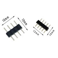 แถบขั้วต่อ Led 4pin Rgbw 5pin 5/4เข็มหมุดตัวผู้แบบคู่สำหรับขั้วต่อ5050 3528แถบ Rgb Rgbw Rgbww Led 10ชิ้น