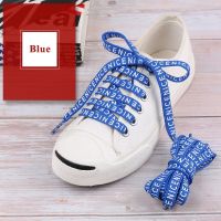 1 Pair Shoelaces Letter Print Flat Shoelaces 1CM Width Satin Silk Ribbon Sneakers Shoes lace Casuals Canvas Shoelace Strings