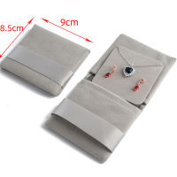 Square Storage Bag Jewellry Storage Bag Flip Earring Storage Bag Flannel Bag Simple Style Necklace Boxes Paper Case