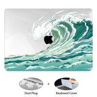 New crystal Clear Painting Flowers Laptop Case For Apple MacBook Pro Retina 12 13 15 Touch Bar &amp; Air 11 13.3  A2338 A2337 M1