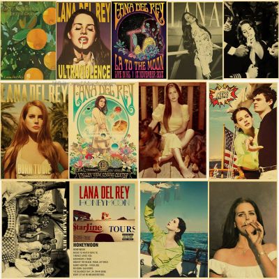【CW】 Classic Lana Del Rey poster Posters Custom Decoration Room Bar Wall Sticker Pictorial
