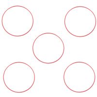 5 Pcs Red Line Circle Lens Repair Parts for Canon EF 24-105mm 24-105 F/4L is USM