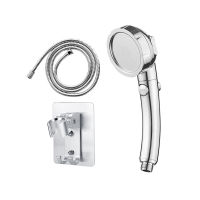 3-piece 3-piece shower head + base hose hree-speed Pressurized Sprinkler Head Pressurized Shower Shower Free Of Punch Key Water Stop Strong Pressurization