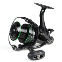 ZZOOI JOSBY Feeder Spinning Fishing Reel Stainless Metal Spool Durable Carp Wheel Max Drag 15KG-20KG High Speed Gear Ratio 5.2:1 Coil