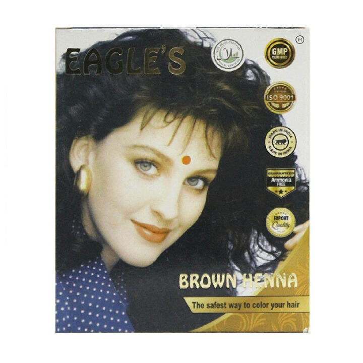 Eagle's Hair Dye Brown Henna 10g x 6's Lazada