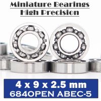 684 Open Bearing 4*9*2.5 mm ABEC-5 ( 10 PCS ) Miniature 684Z Ball Bearings Hobby Emax Motor Quadcopter L-940 Bearing Axles  Bearings Seals