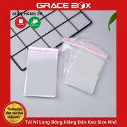 Giá Sỉ Set 100 Túi Ni Long Bóng Kiếng Dán Keo Size Nhỏ Đựng Phụ Kiện Trang