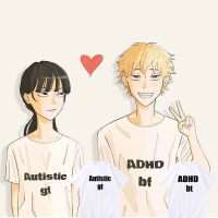 Anime Men Fashion Oversized T Shirt Cosplay Chainsaw Man Denji Reze Makima Autistic Gt Adhd Bt Letter Logo Print Tshirt XS-4XL-5XL-6XL