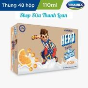 HSD T3-2022 SƯU TẦM QUÀ THỨC UỐNG SỮA TRÁI CÂY HERO VỊ CAM - THÙNG 48 HỘP